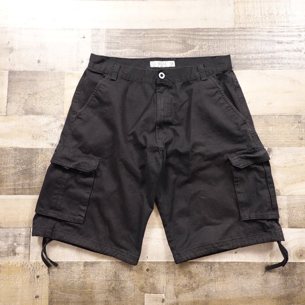 Noiz Premium Jeans Black Cargo‎ Shorts – Men's Size 38